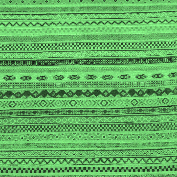 Machine Washable Oriental Emerald Green Modern Area Rugs, wshabs2259emgrn