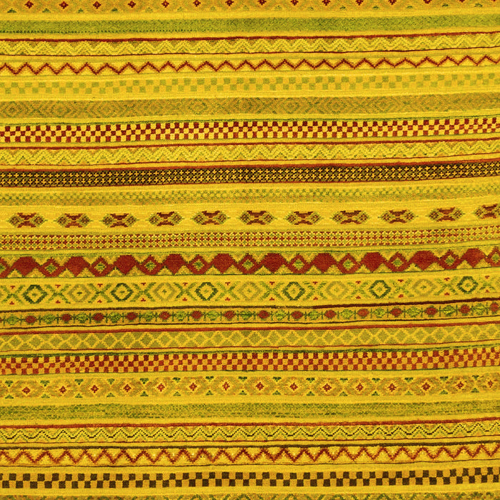 Machine Washable Oriental Yellow Modern Rug, wshabs2259yw