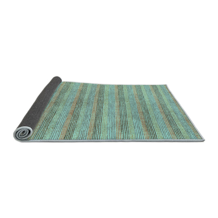 Sideview of Abstract Light Blue Modern Rug, abs225lblu