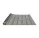 Sideview of Abstract Gray Modern Rug, abs225gry