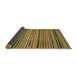 Sideview of Abstract Orange Gold Modern Rug, abs2260