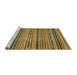 Sideview of Machine Washable Abstract Orange Rug, wshabs2260