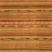 Square Abstract Orange Modern Rug, abs2260org