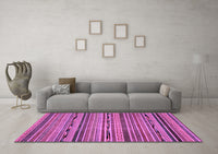 Machine Washable Abstract Purple Modern Rug, wshabs2260pur