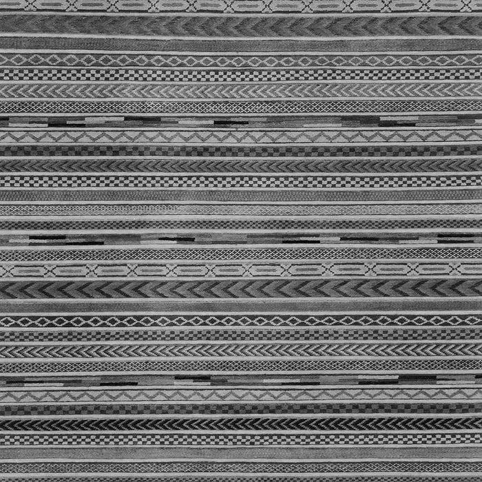 Square Machine Washable Abstract Gray Modern Rug, wshabs2260gry