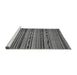 Sideview of Machine Washable Abstract Gray Modern Rug, wshabs2260gry