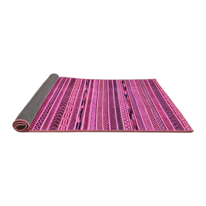 Sideview of Abstract Pink Modern Rug, abs2260pnk
