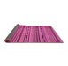 Sideview of Abstract Pink Modern Rug, abs2260pnk