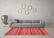 Modern Red Washable Rugs