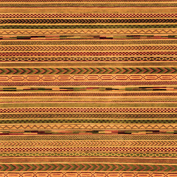 Square Machine Washable Abstract Orange Modern Area Rugs, wshabs2260org