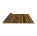 Sideview of Abstract Cinnamon Brown Modern Rug, abs2261