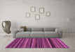 Machine Washable Abstract Purple Modern Area Rugs in a Living Room, wshabs2261pur