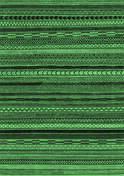 Abstract Emerald Green Modern Rug, abs2261emgrn