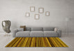 Machine Washable Abstract Yellow Modern Rug in a Living Room, wshabs2261yw