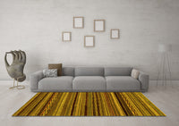 Machine Washable Abstract Yellow Modern Rug, wshabs2261yw