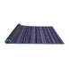 Sideview of Abstract Blue Modern Rug, abs2261blu