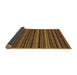 Sideview of Abstract Brown Modern Rug, abs2261brn