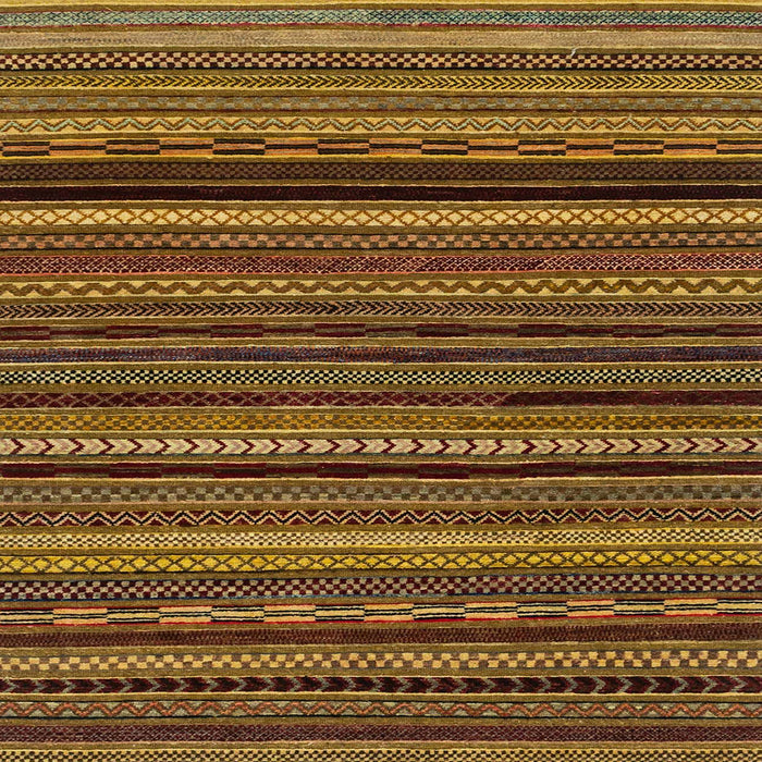 Square Machine Washable Abstract Cinnamon Brown Rug, wshabs2261