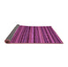 Sideview of Abstract Purple Modern Rug, abs2261pur