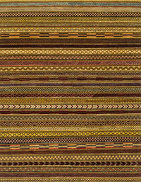 Machine Washable Abstract Cinnamon Brown Rug, wshabs2261