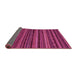 Sideview of Abstract Pink Modern Rug, abs2261pnk