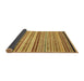 Sideview of Abstract Sedona Brown Modern Rug, abs2262