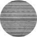 Round Abstract Gray Modern Rug, abs2262gry