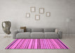 Machine Washable Abstract Purple Modern Area Rugs in a Living Room, wshabs2262pur