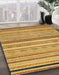 Abstract Sedona Brown Modern Rug in Family Room, abs2262