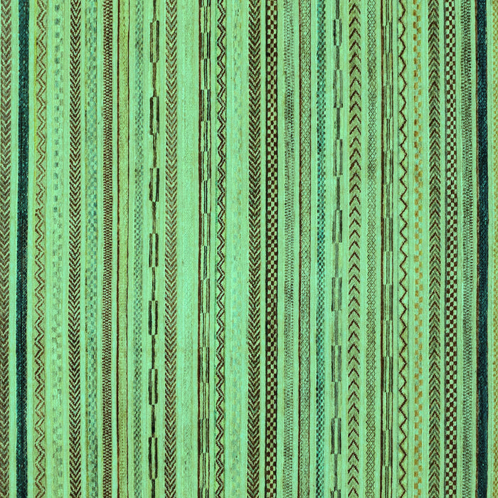 Square Machine Washable Abstract Turquoise Modern Area Rugs, wshabs2262turq
