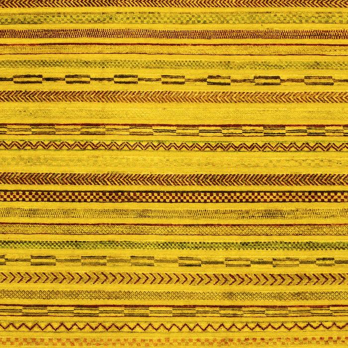 Machine Washable Abstract Yellow Modern Rug, wshabs2262yw