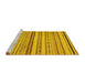 Sideview of Machine Washable Abstract Yellow Modern Rug, wshabs2262yw