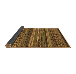 Sideview of Abstract Brown Modern Rug, abs2263brn