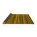 Sideview of Abstract Yellow Modern Rug, abs2263yw