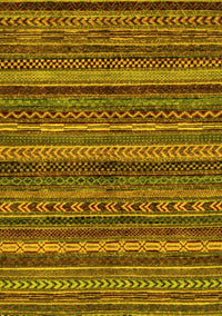 Abstract Yellow Modern Rug, abs2263yw