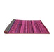 Sideview of Abstract Pink Modern Rug, abs2263pnk