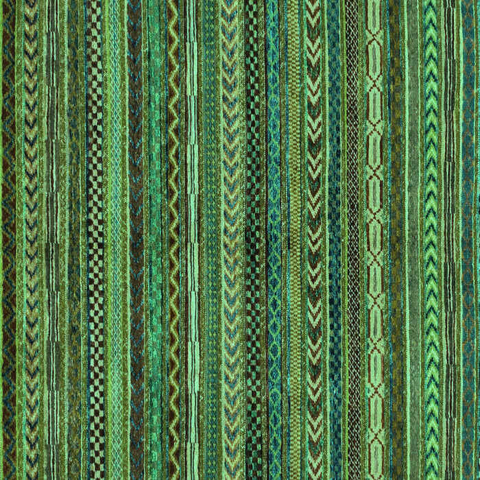 Square Machine Washable Abstract Turquoise Modern Area Rugs, wshabs2263turq