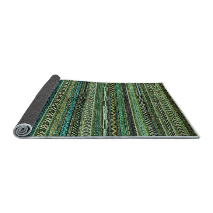 Sideview of Abstract Light Blue Modern Rug, abs2263lblu
