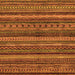 Square Abstract Orange Modern Rug, abs2263org