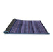 Sideview of Abstract Blue Modern Rug, abs2263blu