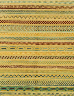 Abstract Dark Brown Modern Rug, abs2264