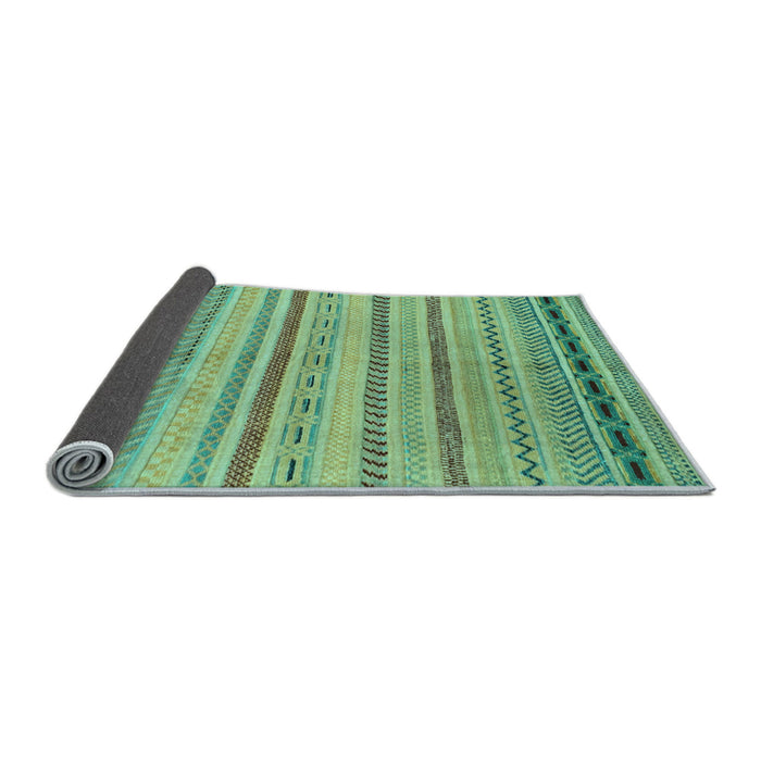 Sideview of Abstract Light Blue Modern Rug, abs2264lblu