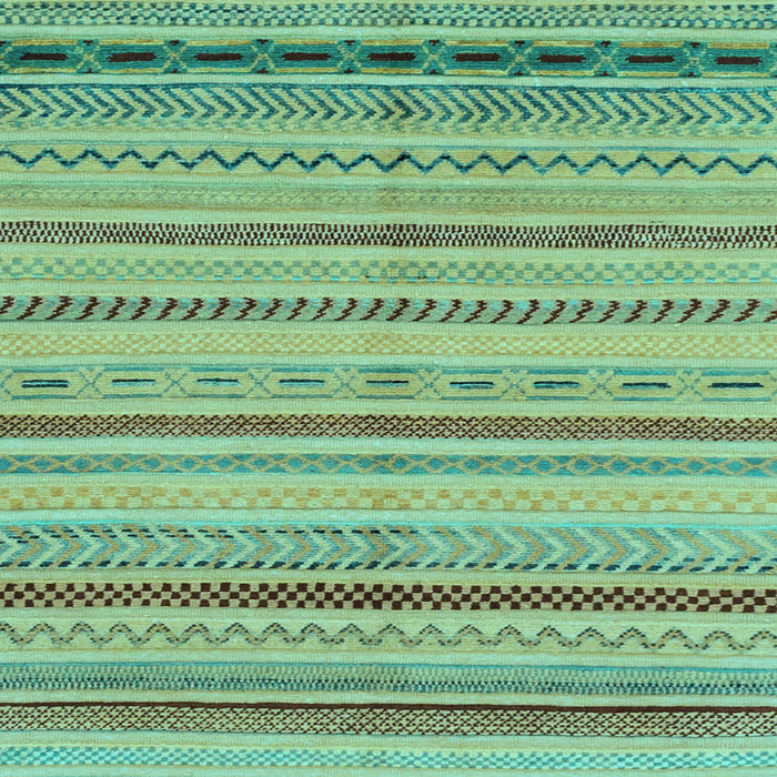 Square Abstract Light Blue Modern Rug, abs2264lblu