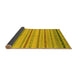 Sideview of Abstract Yellow Modern Rug, abs2264yw