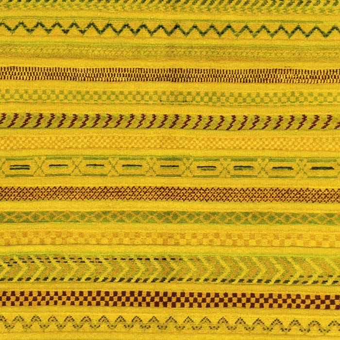 Machine Washable Abstract Yellow Modern Rug, wshabs2264yw