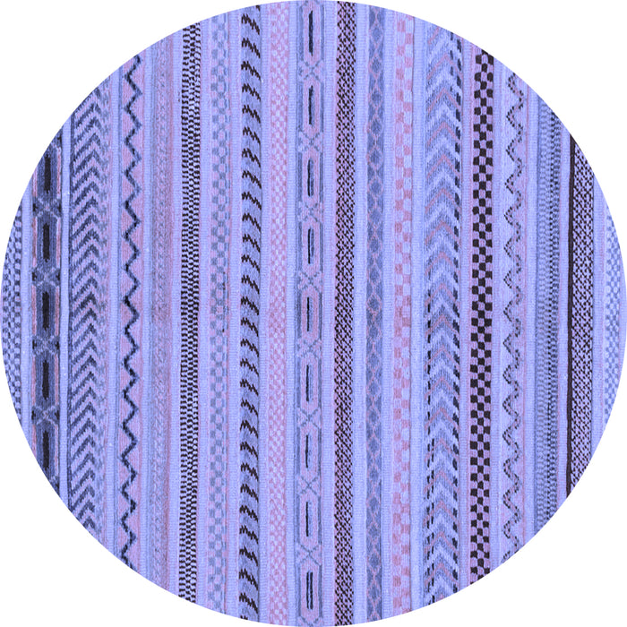 Round Machine Washable Abstract Blue Modern Rug, wshabs2264blu
