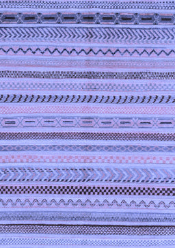 Abstract Blue Modern Rug, abs2264blu