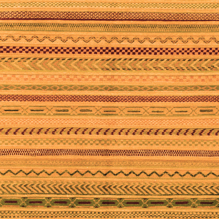 Square Abstract Orange Modern Rug, abs2264org