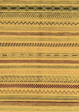 Abstract Brown Modern Rug, abs2264brn