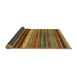 Sideview of Abstract Orange Gold Modern Rug, abs2265